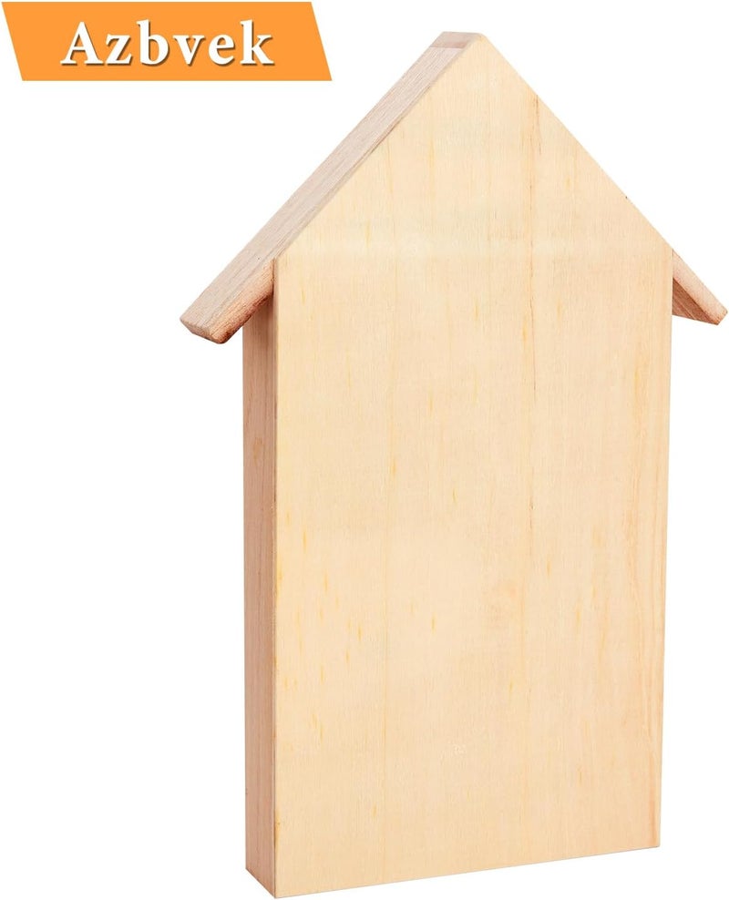 Azbvek Wooden Insect House Hotel for Bee, Butterfly, Ladybirds, Beneficial Insect Habitat, Bug Hotel Garden 11.7" x 7.7" (B) - Image 5